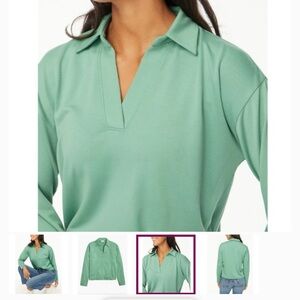 J Crew Long Sleeve Polo
